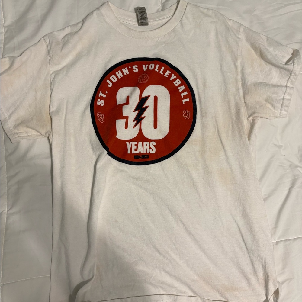 St. John's Volleyball 30 Years T-Shirt - White